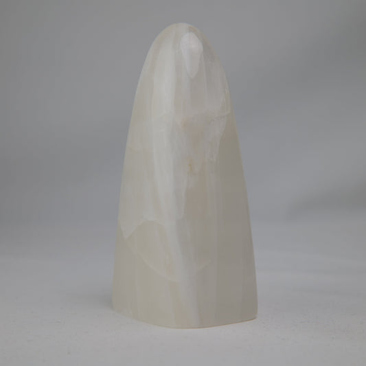 White Calcite Freeform — 270 g (90 mm) — one-of-a-kind natural crystal, product image 2 of 9. alternate view