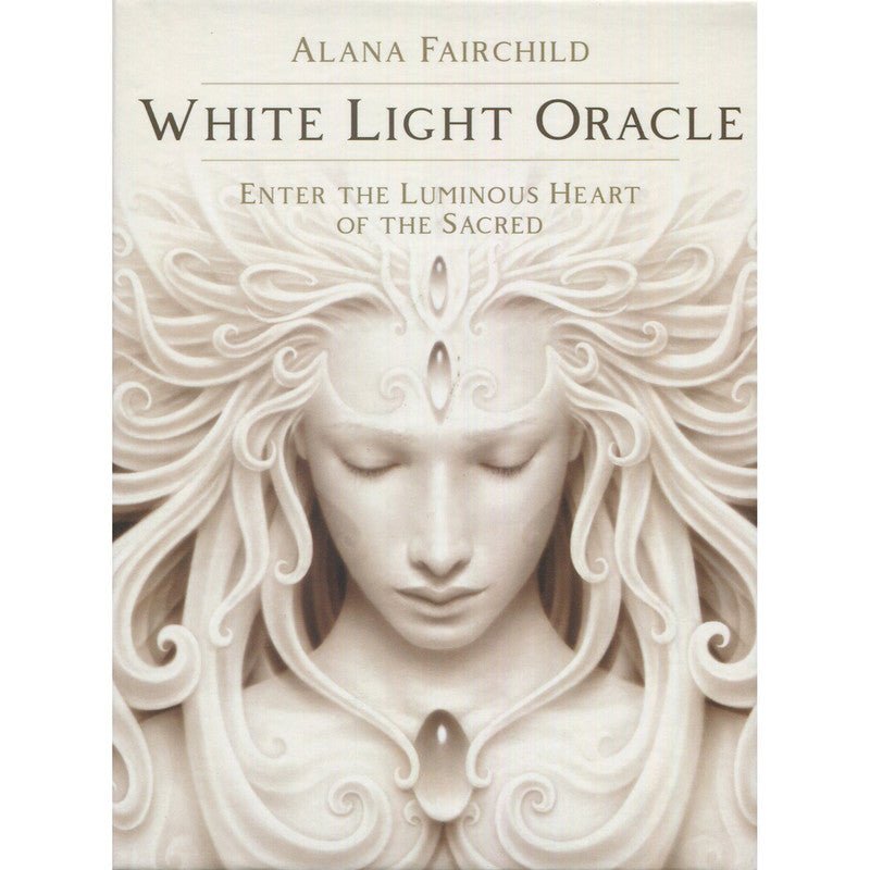 Polished White Light Oracle featuring natural patterning and unique variations - Luna Panther