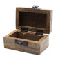 White Washed Wooden Box - Pill Box Slavic Design - Luna Panther
