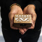 White Washed Wooden Box - Pill Box Slavic Design - Luna Panther