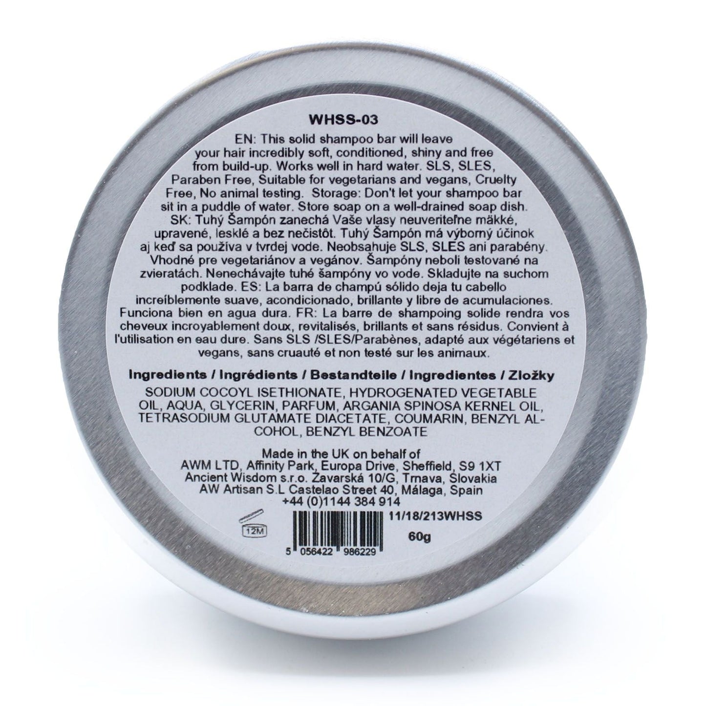 Wild Hare Solid Shampoo 60g - Hairy Coconut - Luna Panther