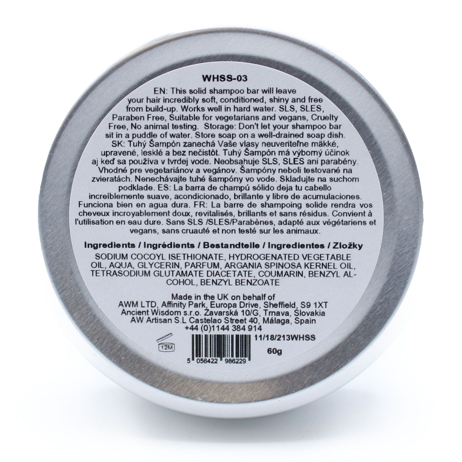 Wild Hare Solid Shampoo 60g - Hairy Coconut - Luna Panther