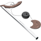 Polished Wind Chimes Moon Meditation Chime 49 125 Cm 432 Hz Curved Suspension Silver Mmc49S featuring natural patterning and unique variations - Luna Panther