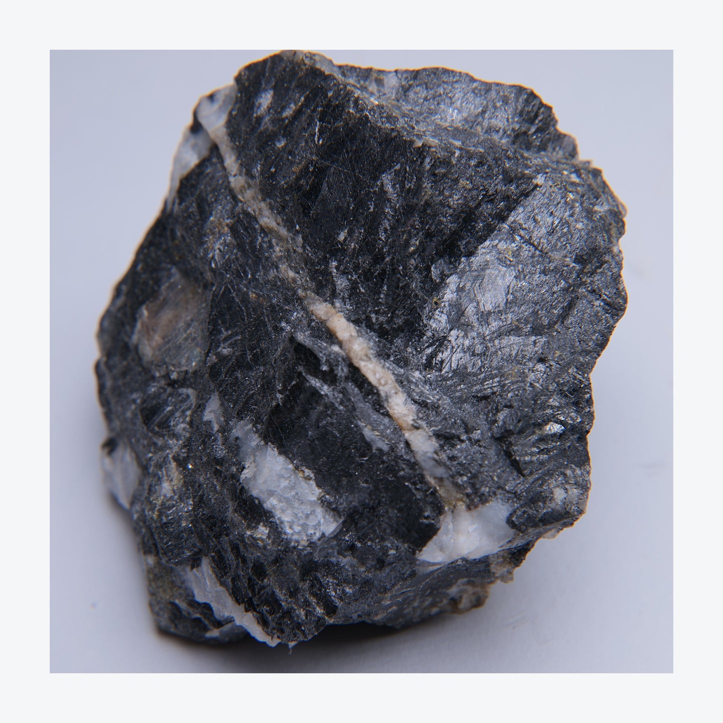 Wolframite in quartz specimen from Carrock Mine, Cumbria, 320g
