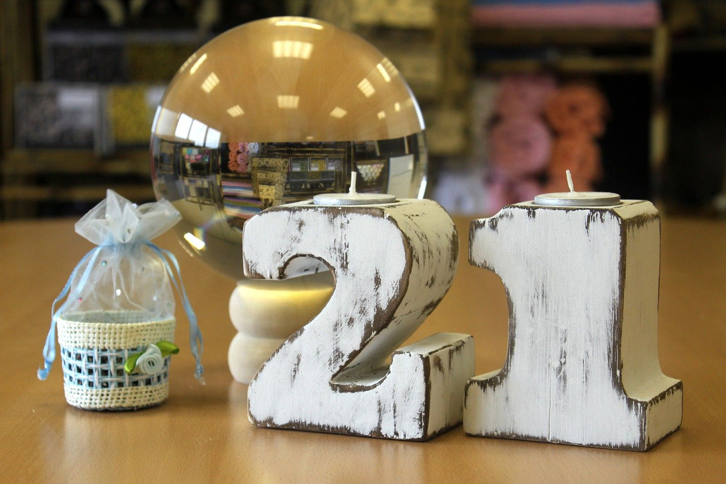 Wooden Birthday Numbers - No.2 - Luna Panther