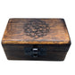 Wooden Pill Box 9x5x4cm - Carved Designs - Assorted - Luna Panther
