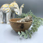 Wooden Smudge and Ritual Offerings Bowl - Hamsa - 13x7cm - Luna Panther