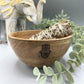 Wooden Smudge and Ritual Offerings Bowl - Hamsa - 13x7cm - Luna Panther