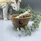 Wooden Smudge and Ritual Offerings Bowl - Three Moons - 11x7cm - Luna Panther