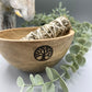 Wooden Smudge and Ritual Offerings Bowl - Tree of Life - 13x7cm - Luna Panther