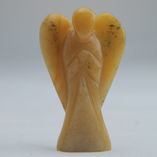 Yellow Aventurine Angel Carving 22g 50mm - Luna Panther