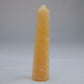 Yellow Banded Calcite Crystal Point 80mm 43g - Luna Panther