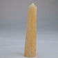 Yellow Banded Calcite Crystal Point 80mm 43g - Luna Panther