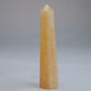 Yellow Banded Calcite Crystal Point 80mm 43g - Luna Panther