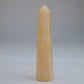 Yellow Banded Calcite Crystal Point 80mm 43g - Luna Panther