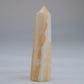 Yellow Banded Calcite Crystal Tower 75mm 44g - Luna Panther