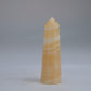Yellow Banded Calcite Point 60mm 30g - Luna Panther