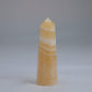 Yellow Banded Calcite Point 60mm 30g - Luna Panther