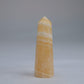 Yellow Banded Calcite Point 60mm 30g - Luna Panther