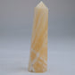 Yellow Banded Calcite Point 75mm 45g - Luna Panther
