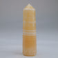 Yellow Banded Calcite Point 75mm 49g - Luna Panther