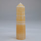 Yellow Banded Calcite Point 75mm 49g - Luna Panther
