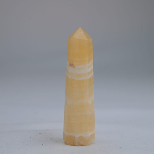 Yellow Banded Calcite Tower 65mm 24g - Luna Panther alternate view