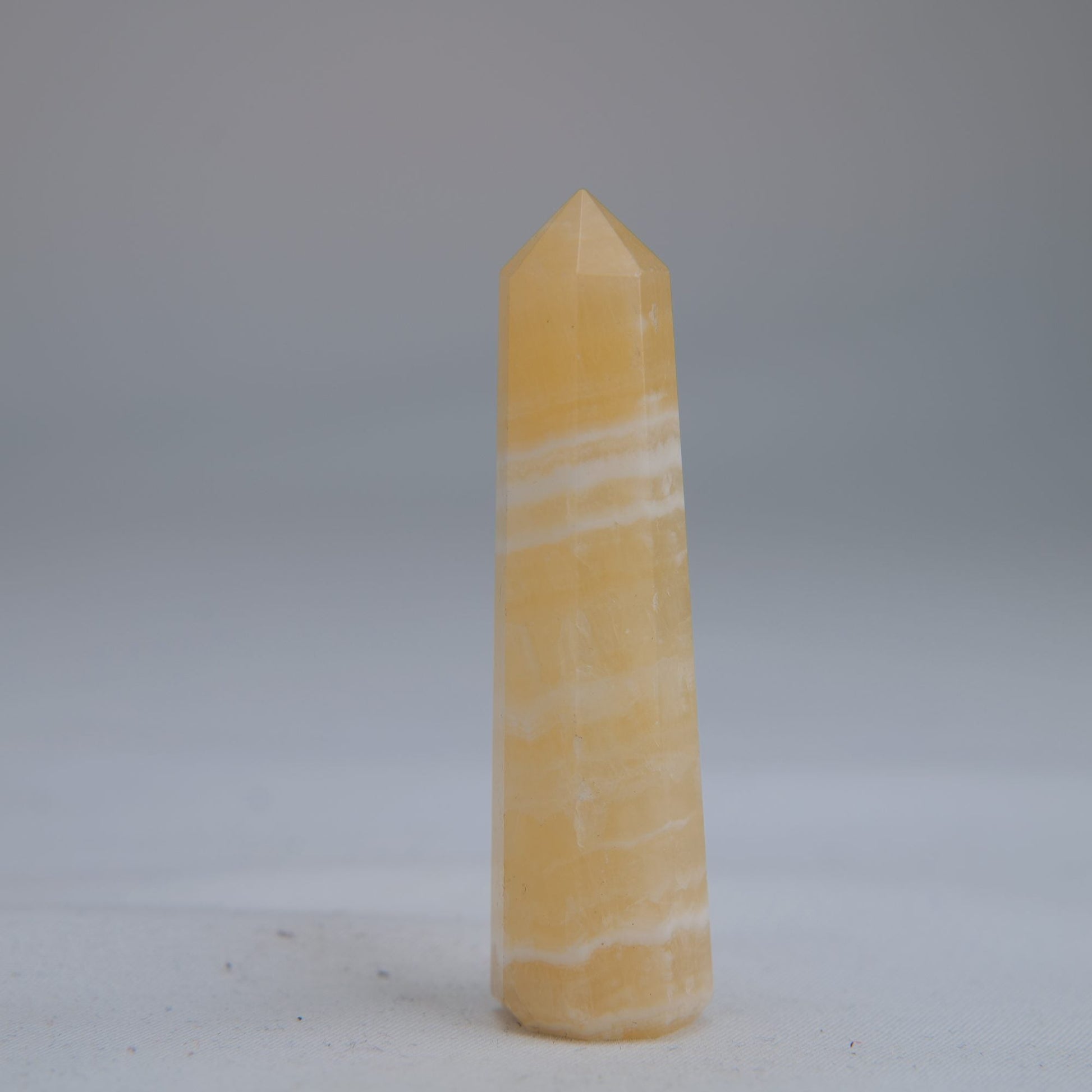 Yellow Banded Calcite Tower 65mm 24g - Luna Panther