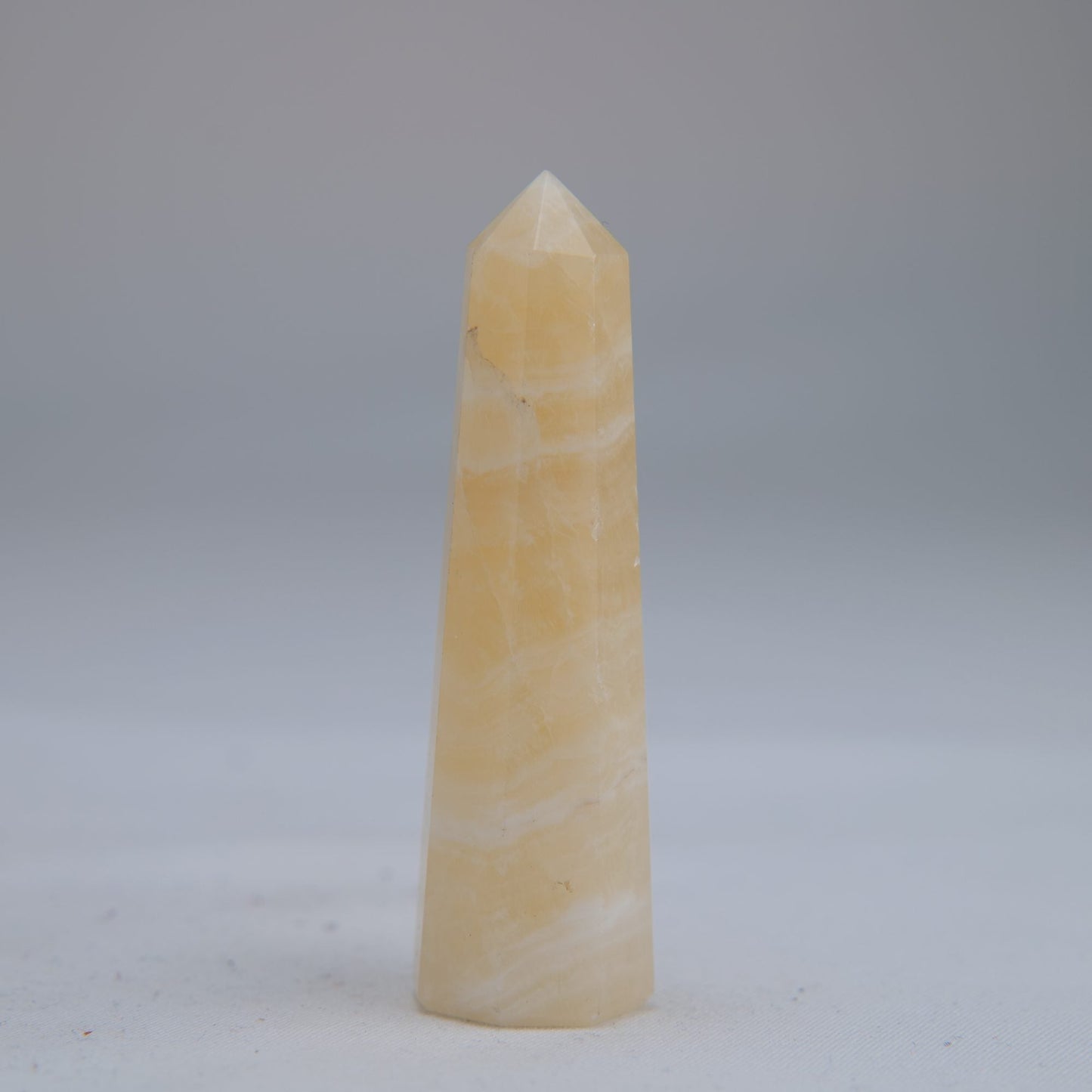 Yellow Banded Calcite Tower 65mm 26g - Luna Panther