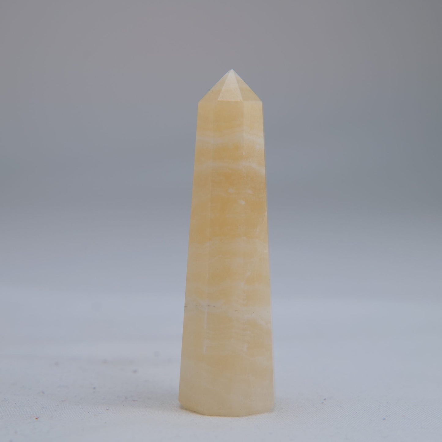 Yellow Banded Calcite Tower 65mm 26g - Luna Panther