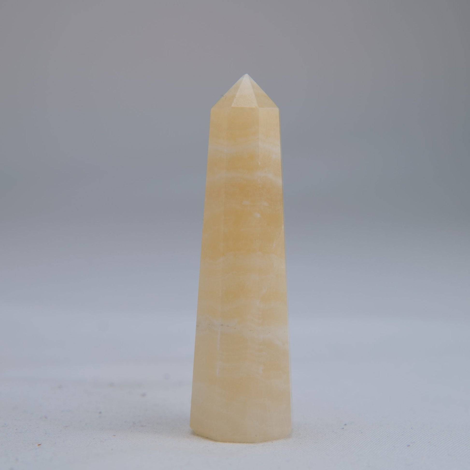 Yellow Banded Calcite Tower 65mm 26g - Luna Panther