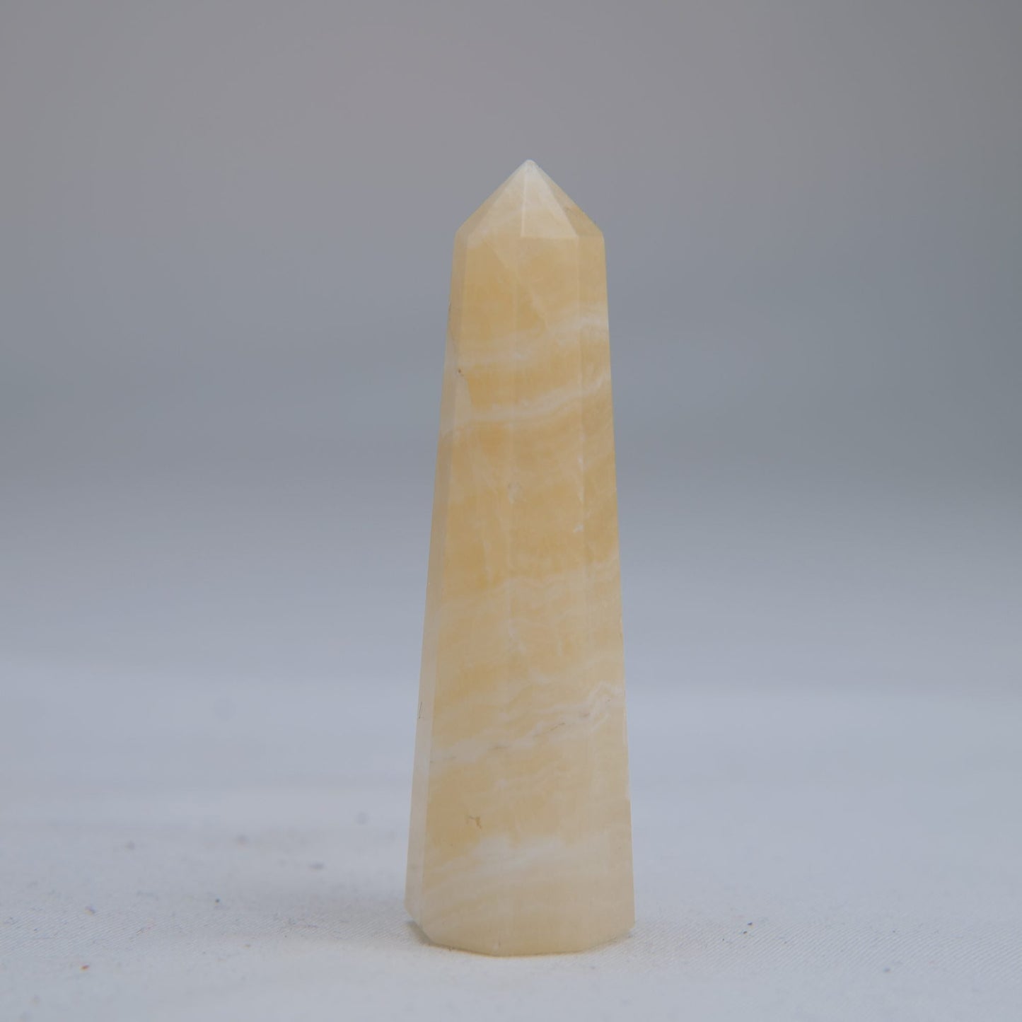 Yellow Banded Calcite Tower 65mm 26g - Luna Panther