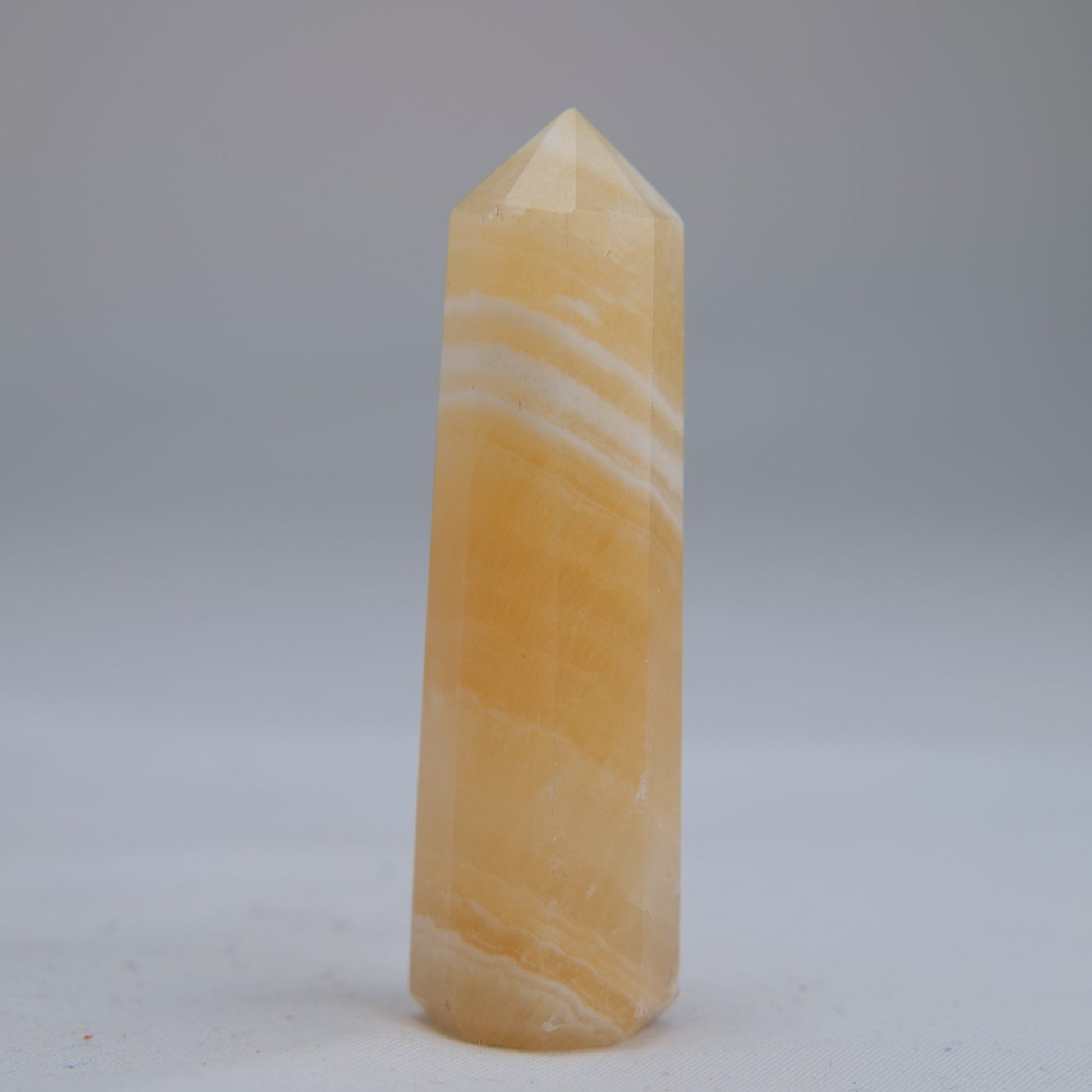 Yellow Banded Calcite Tower 65mm 37g - Luna Panther