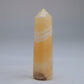 Yellow Banded Calcite Tower 65mm 37g - Luna Panther