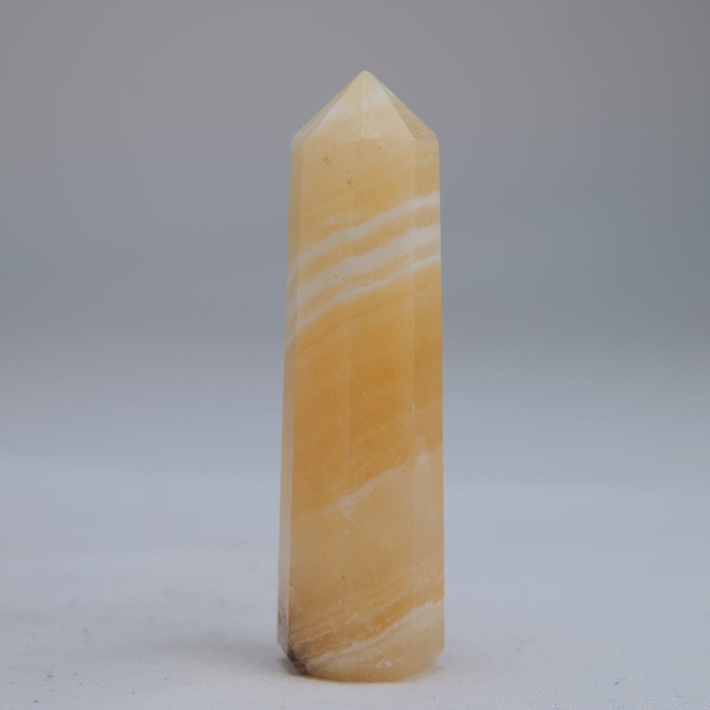 Yellow Banded Calcite Tower 65mm 37g - Luna Panther