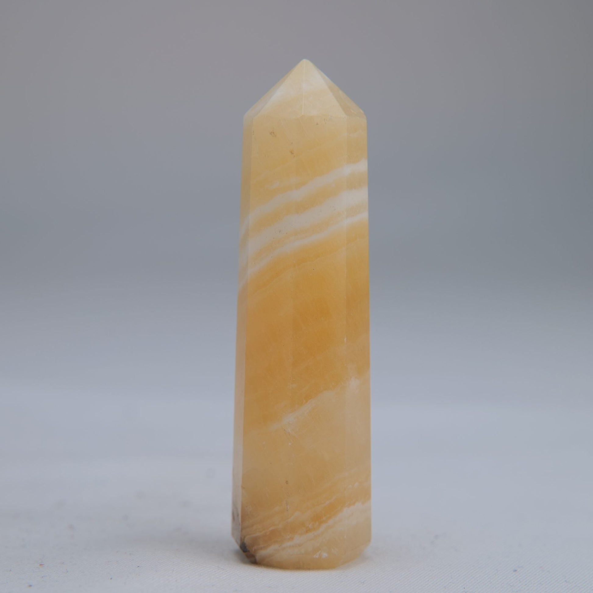 Yellow Banded Calcite Tower 65mm 37g - Luna Panther