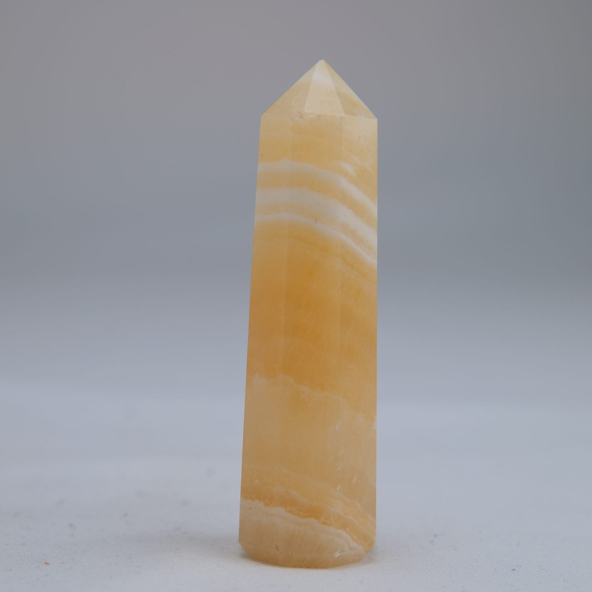 Yellow Banded Calcite Tower 65mm 37g - Luna Panther
