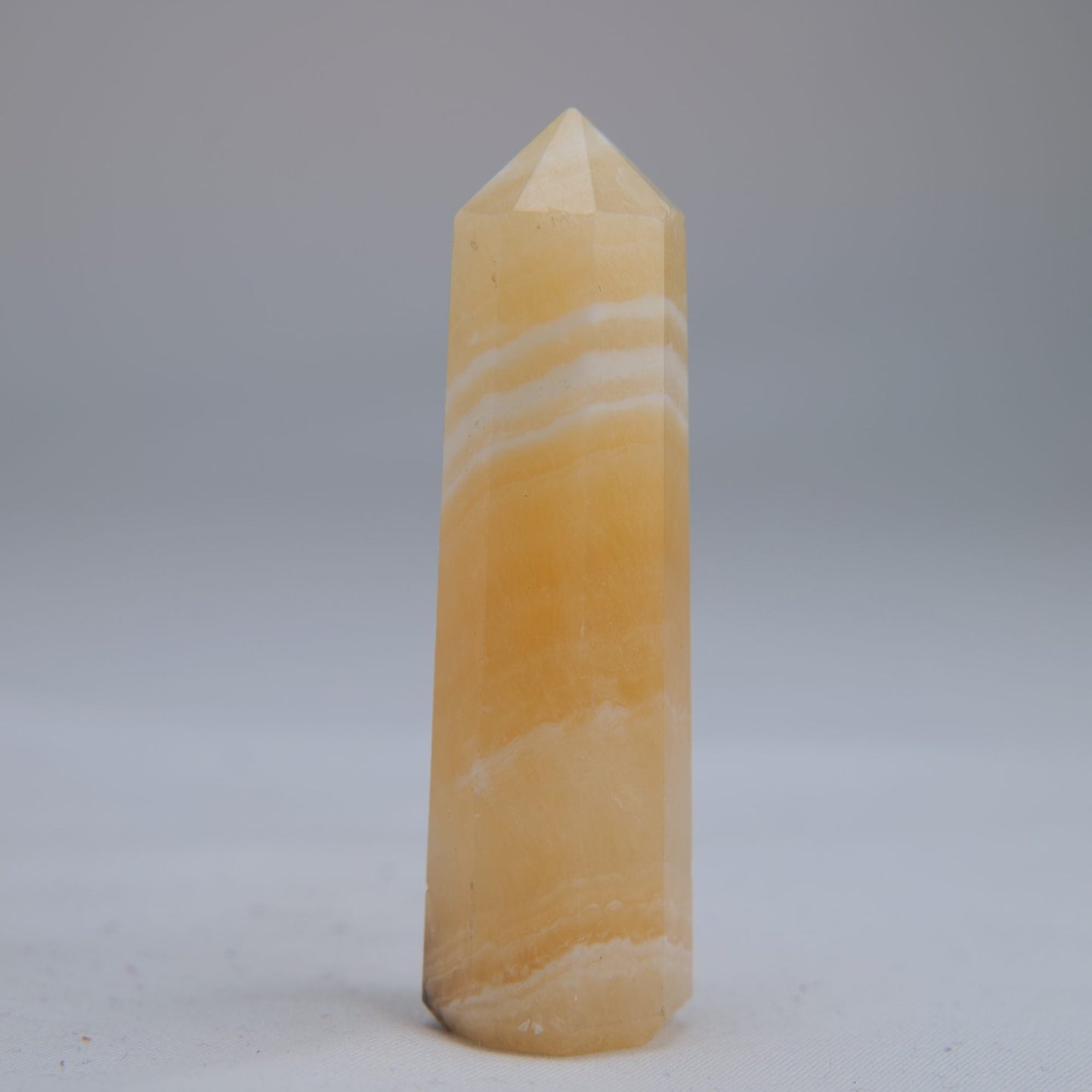 Yellow Banded Calcite Tower 65mm 37g - Luna Panther