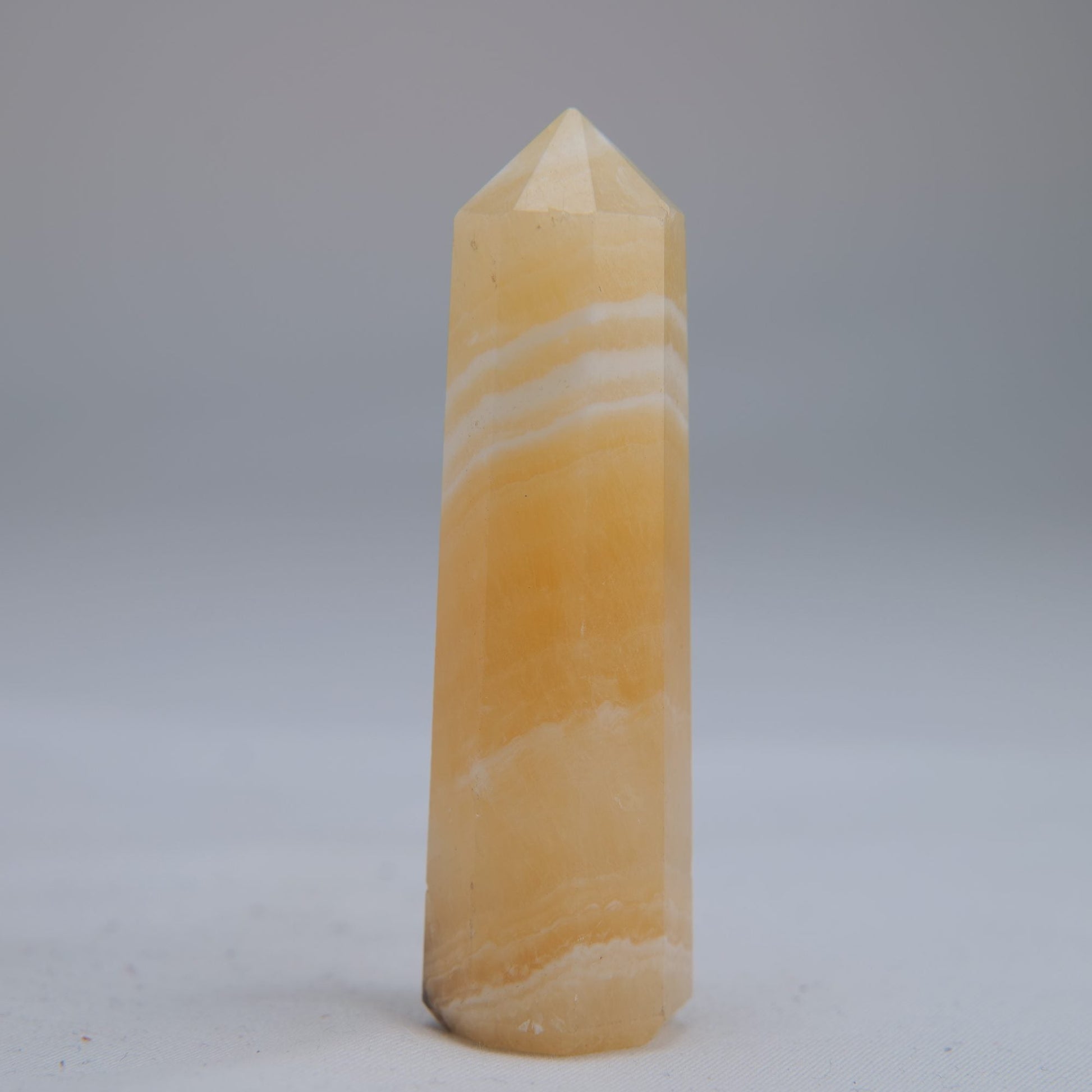 Yellow Banded Calcite Tower 65mm 37g - Luna Panther