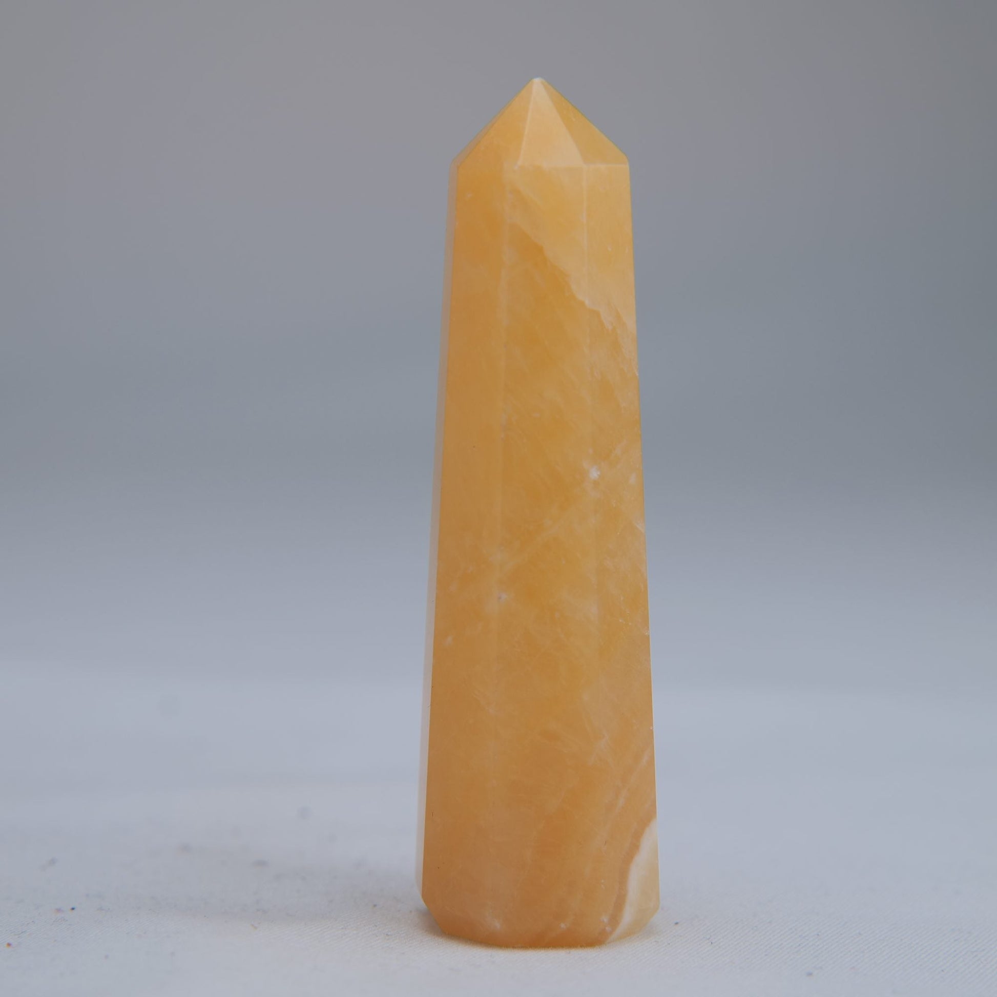 Yellow Banded Calcite Tower 70mm 42g - Luna Panther