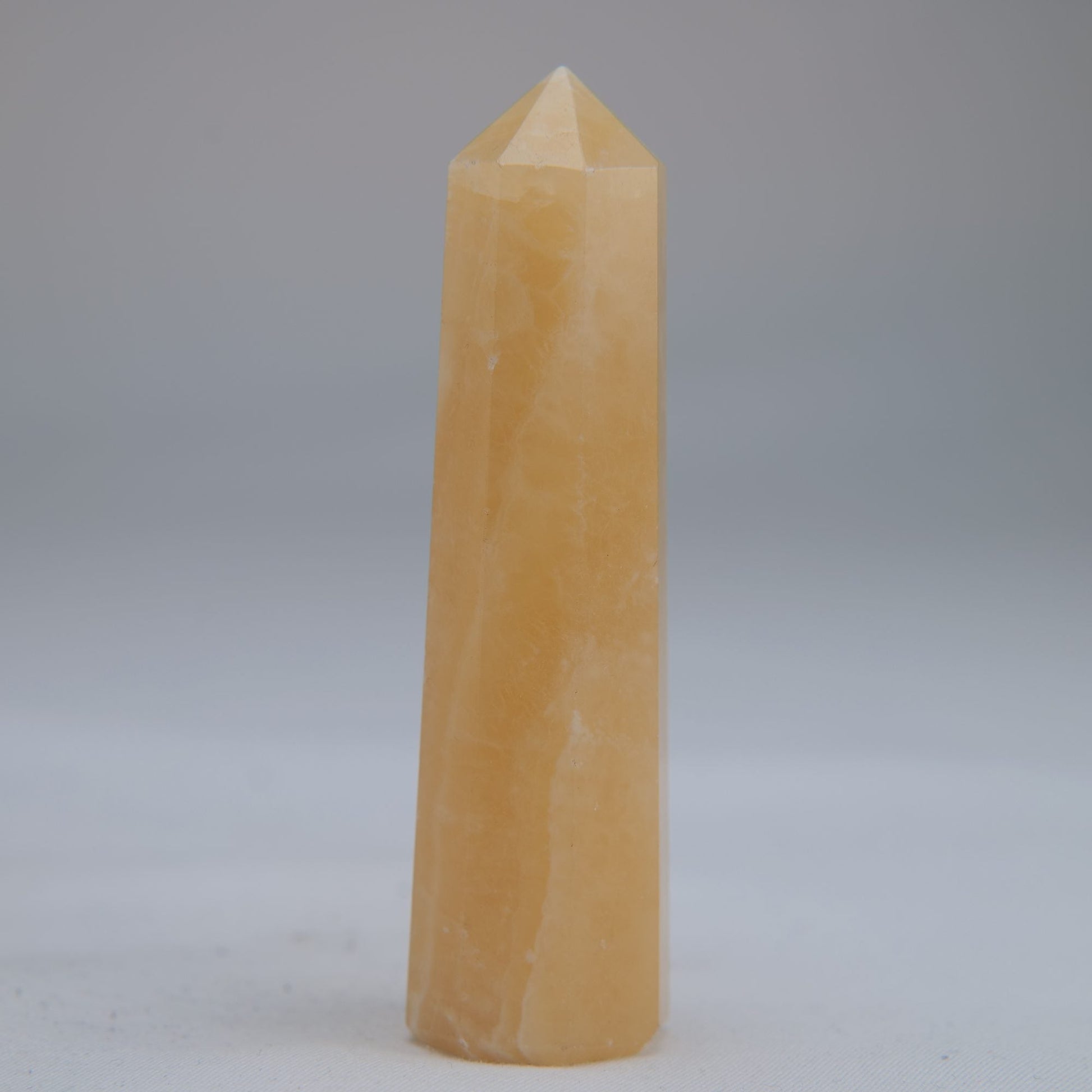 Yellow Banded Calcite Tower 72mm 47g - Luna Panther
