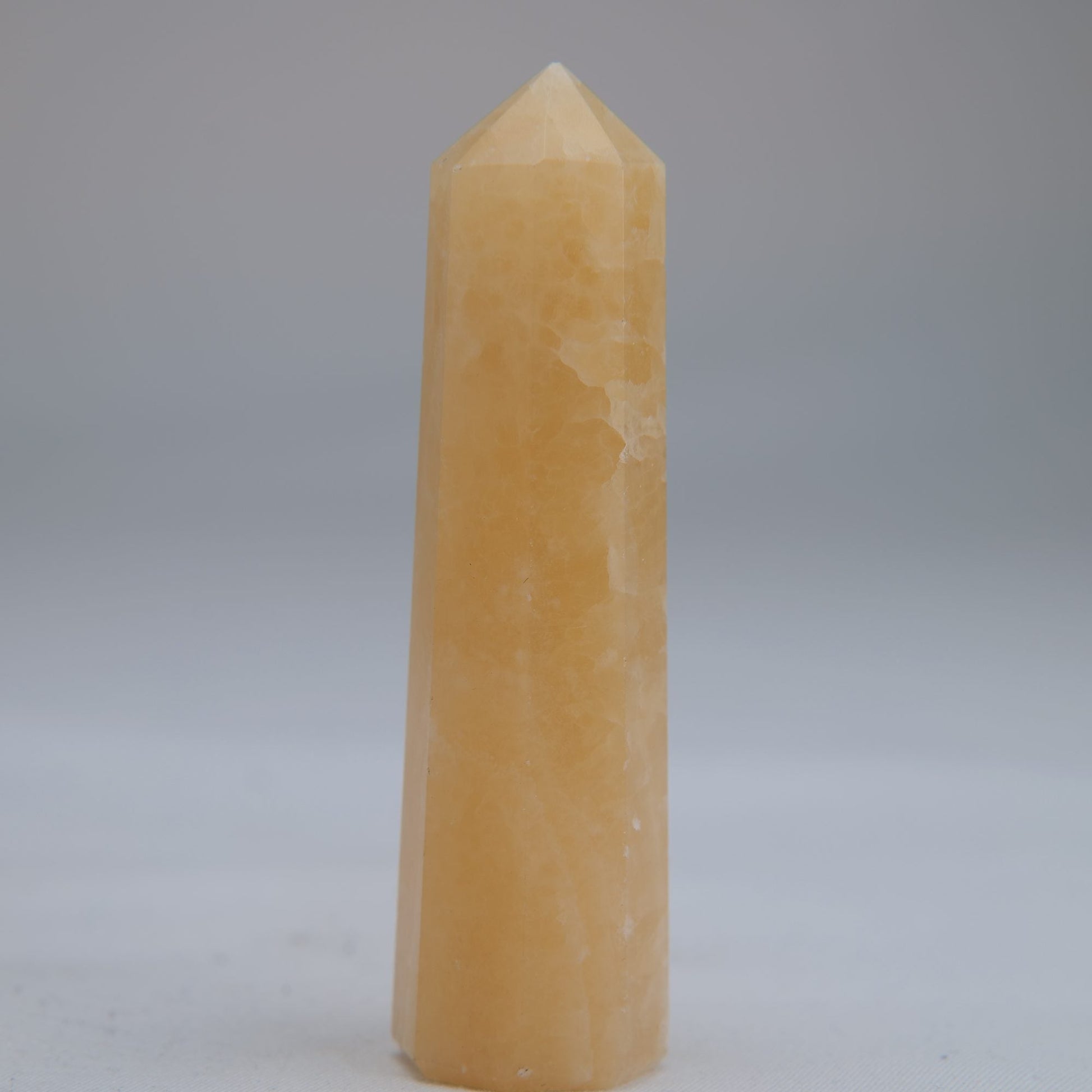 Yellow Banded Calcite Tower 72mm 47g - Luna Panther