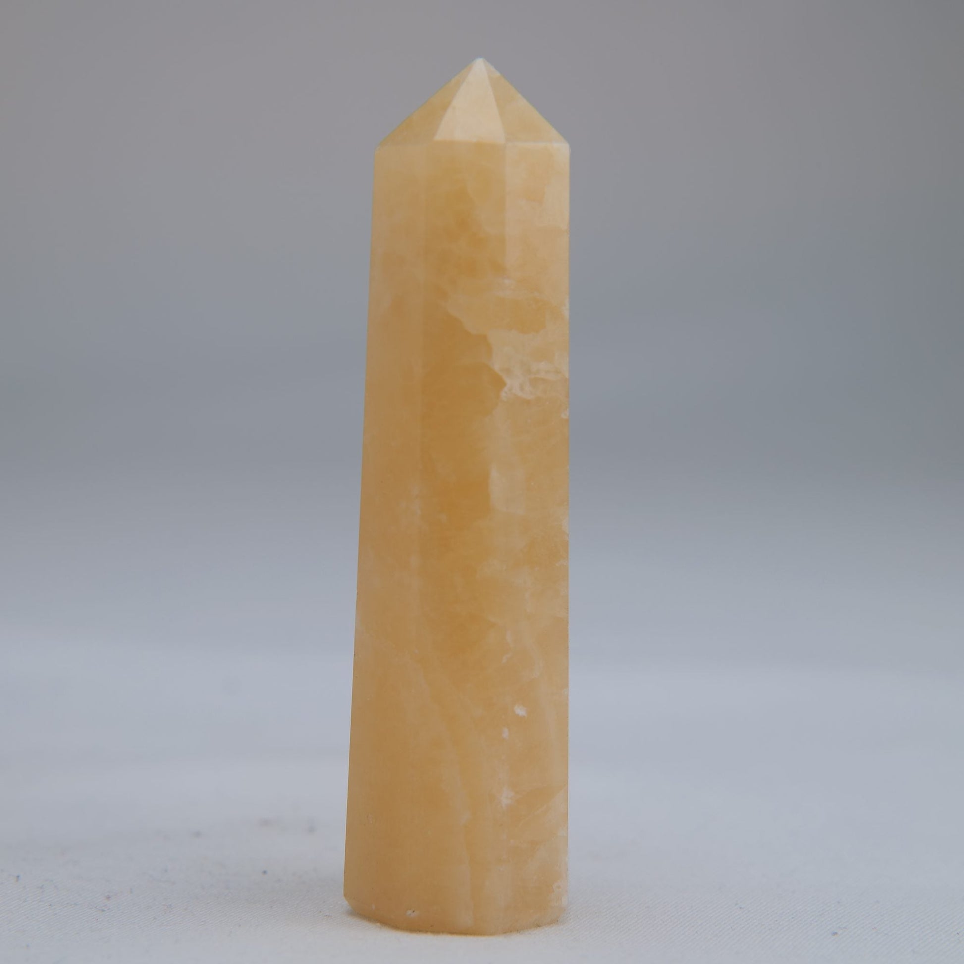 Yellow Banded Calcite Tower 72mm 47g - Luna Panther