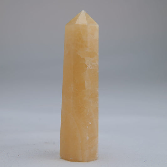 Yellow Banded Calcite Tower 72mm 47g - Luna Panther