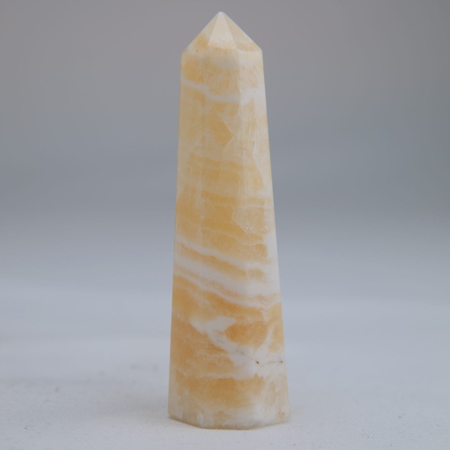 Yellow Banded Calcite Tower 75mm 47g - Luna Panther