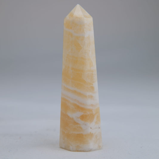 Yellow Banded Calcite Tower 75mm 47g - Luna Panther