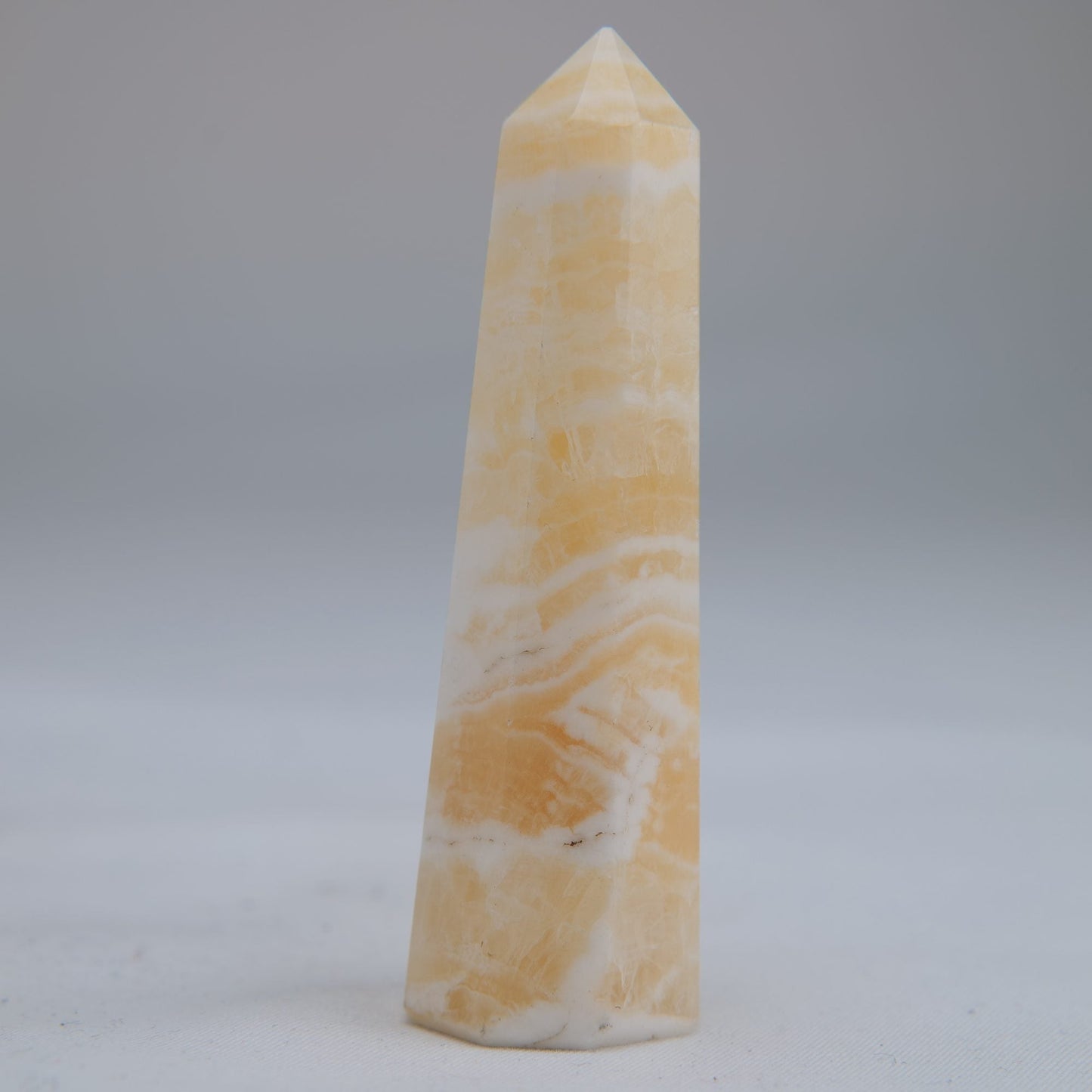 Yellow Banded Calcite Tower 75mm 47g - Luna Panther