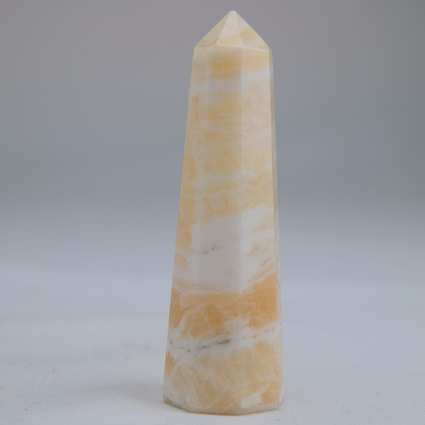 Yellow Banded Calcite Tower 75mm 47g - Luna Panther