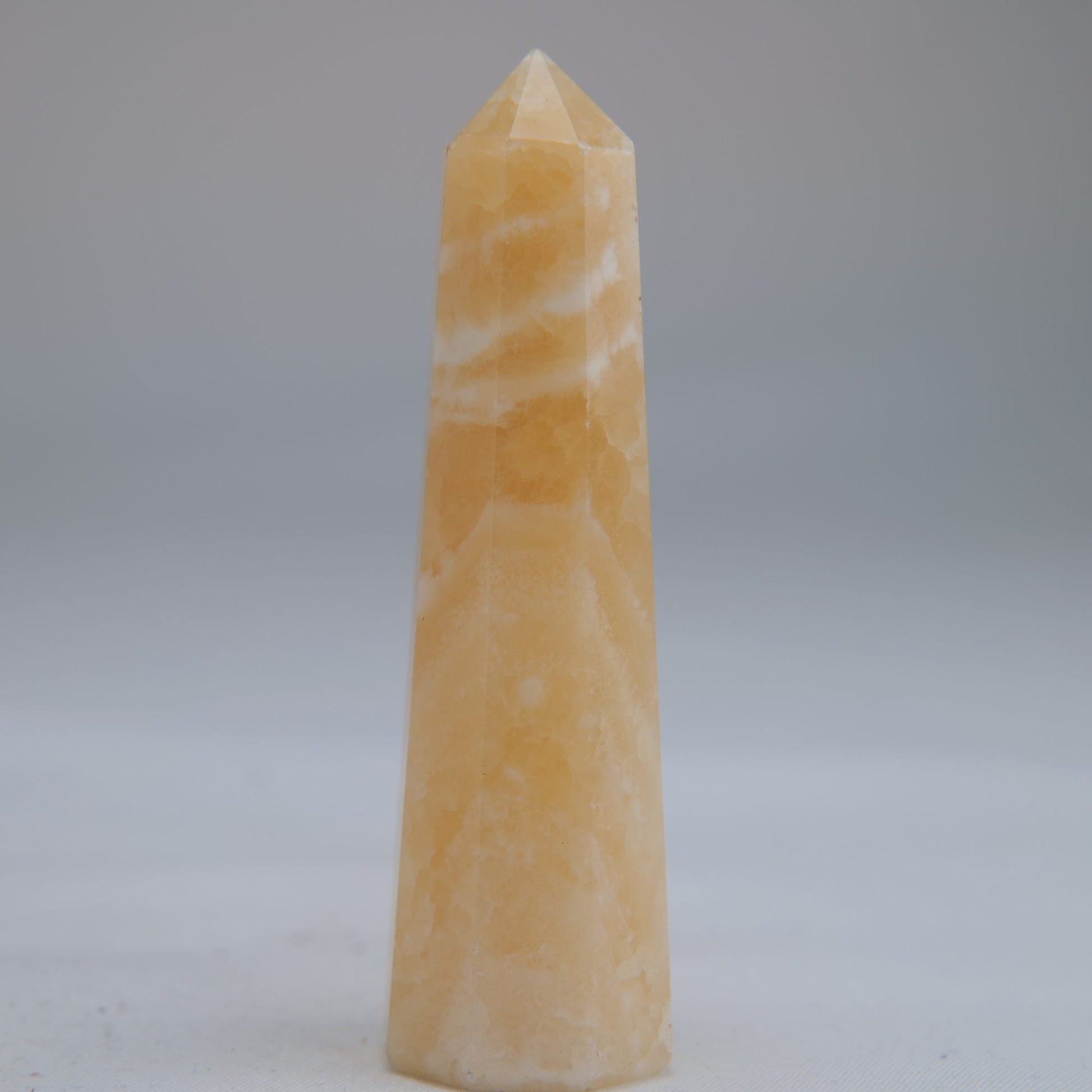 Yellow Banded Calcite Tower 75mm 48g - Luna Panther