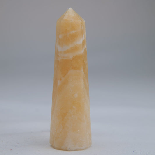 Yellow Banded Calcite Tower 75mm 48g - Luna Panther